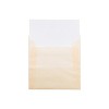 JAM Paper 5.5 x 5.5 Square Translucent Vellum Invitation Envelopes Spring Ochre Ivory 50/Pack - 3 of 4