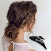 Unique Bargains Women's Fashion Cute Whale Hair Clips 4.53"x1.77"x1.77" Black 1 Pc - 2 of 3