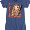 Girls' - Rainbow High - Poppy Rowan Christmas Skiing Fitted Short Sleeve Graphic T-Shirt - 2 of 4