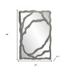 HomeRoots 44" Gray Wood Free Form Framed Accent Mirror - 3 of 4