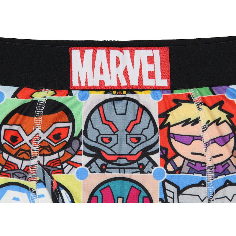 Marvel Comics Men's Kawaii Character Grid Boxers Underwear Boxer Briefs Multicolored, 2 of 3