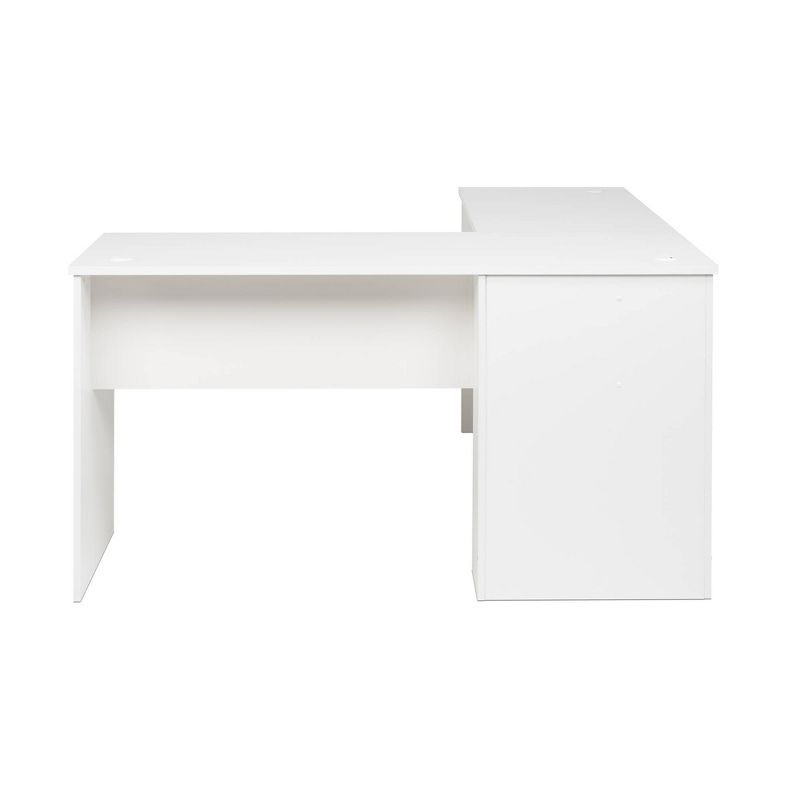 L Shaped Desk White - Prepac, 5 of 8