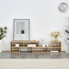 Cube TV Stand MDF Modular Open-Shelf Adjustable TV Stand with 6 Storage Compartments and Floor-Protecting Pads for Living Room - 4 of 4