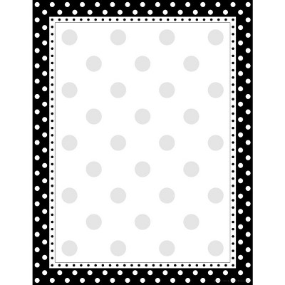 Barker Creek Black/White Dots Computer Paper, 8-1/2 x 11 Inches, 50 Sheets