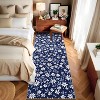 Floral Area Rug, Washable Modern Leaf Pattern Carpet, Non-Slip Low-Pile Throw Rug for Living Room, Bedroom, Dining Room - 3 of 4