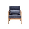 PAGED Mid-Century Modern Accent Chair Living Room Chairs with Pillow Upholstered Reading Chair with Wood Frame for Living Room - 2 of 4
