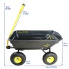 Lyngins Heavy-Duty Garden Cart,180° Turn Dump Wagon Cart with 10-Inch Pneumatic Tires, Easy Assembly Garden Dump Truck for Yard & Outdoor Hauling - 4 of 4