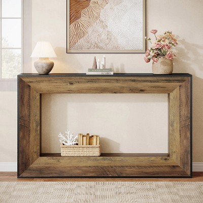 Hommoo 2-Tier Narrow Console Table