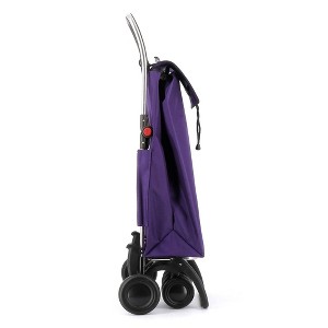 Rolser I-Max MF 4 Wheel Swivelling Foldable Shopping Trolley Purple - 1 of 4