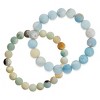 SHINE by Sterling Forever Amazonite-Quartz Beaded Stretch Bracelet - 3 of 3