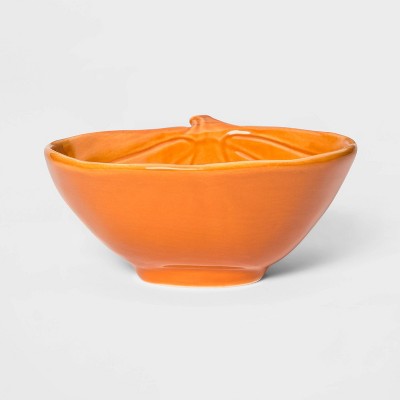 13oz Stoneware Pumpkin Candy Dish Orange - Threshold™ – Target ...