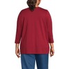 Lands' End Women's 3/4 Sleeve Cotton Supima Tunic - 2 of 3