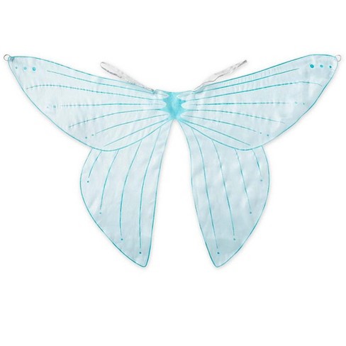 Hearthsong Glitter Fairy Wings For Kids Dress Up Pretend Play Blue Target