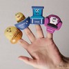 Rite Lite Set of 8 Vibrantly Colored "Mah Nishtana" Vinyl Passover Puppets 8" - 3 of 4