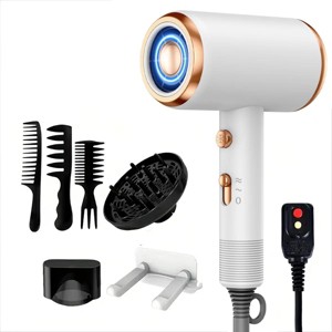 Hoey Professional Ionic Hair Dryer – 1800W Fast Drying, Low Noise Blow Dryer with Concentrator and Diffuser, for Home, Salon, and Travel - 1 of 4