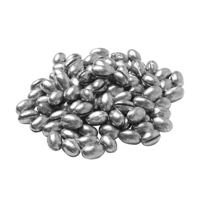 Oval Shape Lead Fishing Weights Sinkers Split Shots Sinkers 50Pcs