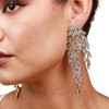 SOHI Women's Crystal Silver Party Drop Earrings - 4 of 4