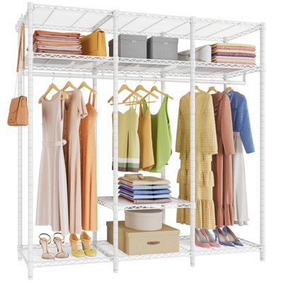 Timate F3 Garment Rack Industrial Pipe Wall Mounted Clothing Rack Walk ...