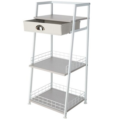 The Lakeside Collection Ladder Shelf with Drawer