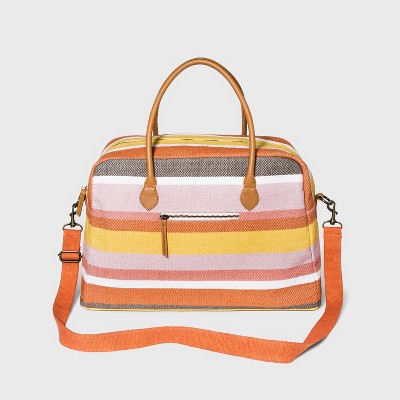  Striped Zip Closure Shoulder Handbag - Universal Thread™ 