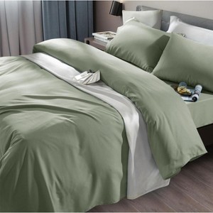 LISM 6 Piece Microfiber Sheet Set,Luxury Egyptian Sheet Fits 18-24" Deep Pocket Mattress - 1 of 4