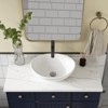 Oval Bathroom Sink, Bathroom Vessel Sink, White Vessel Sink - image 4 of 4