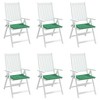 vidaXL Chair Cushion Set of 6 Green Oxford fabric (100% polyester) - 4 of 4