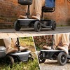 Scooters for Adults 4 Wheel Powered Mobility Scooters Folding Electric Bike for Seniors 330 lbs Capacity Bicycle 20 Miles LED Light - 3 of 4