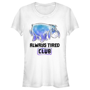 Juniors Womens Winnie the Pooh Always Tired Club T-Shirt - 1 of 4