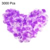 Unique Bargains Wedding Party Decoration Silk Artificial Flower Rose Petals Purple/White 3000 Pcs - 3 of 4