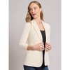 Jones New York Notch Collar Scrunch Sleeve Jacket - 2 of 3