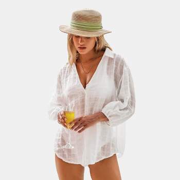 Women's Alabaster Breeze Cover-Up Shirt Top - Cupshe