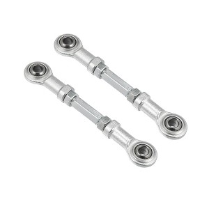 Unique Bargains M8 Steering Suspension Tie Rod for 49cc Electric ATV Go Kart 2Pcs Silver Tone - 1 of 4