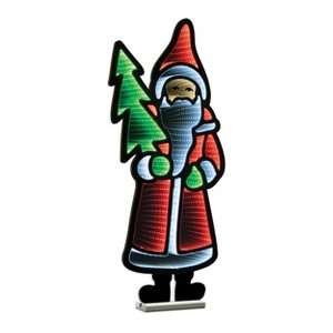 EkkoLight Christmas Santa Lighted Acrylic Pine Tree Accent – 33in by Melrose - 1 of 3