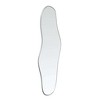 Aghana Digitals Silver Matte Synthetic Glass Wall Mirror, 31.5x13.8in - Elegant Decor for Bathroom, - 3 of 4