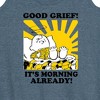 Women's - Peanuts - Its Morning Already Graphic Racerback Tank - 2 of 4