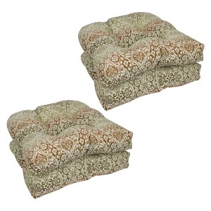 Blazing Needles, 19-inch U-Shaped Premium Outdoor Tufted Dining Chair Cushions (Set of 4) - 1 of 1