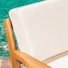Christopher Knight Home Grenada Outdoor Acacia Wood Club Chairs with Cushion (Set of 4) - 4 of 4
