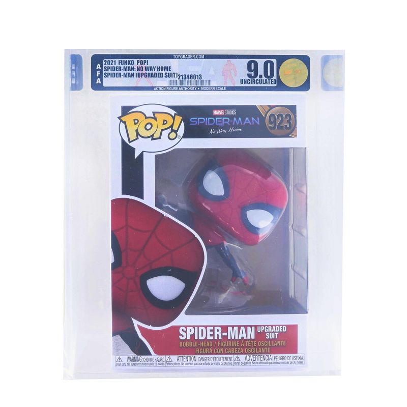 Funko Marvel Spiderman No Way Home Funko POP | Spiderman Upgrade Suit | Rated AFA 9.0, 1 of 4
