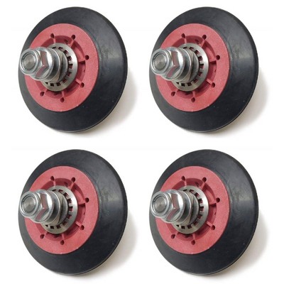 Nispira Dryer Drum Roller Assembly Compatible With LG Kenmore GE 4581EL2002A, 4 Rollers
