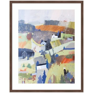 Kate and Laurel Framed Art Worlds View by Guilana Lazzerini, 34x42, Florence Medium Brown - 1 of 4