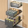 GustoWave Pull out Cabinet Organiser Fixed with Adhesive Nano Film, Heavy Duty Kitchen Storage Drawer, Sliding Mesh Cabinet Basket - 4 of 4