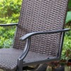 5pc Patio Dining Set with 360 Swivel Chairs & Square Net-Shaped Steel Tabletop - Captiva Designs: Weather-Resistant Outdoor Furniture - 4 of 4