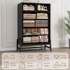 CuisinSmart 6 Dresser for Bedroom, Freestanding Tall Drawer Dresser with Storage, Wooden Closet Storage Chest for Bedroom Living Room - 4 of 4