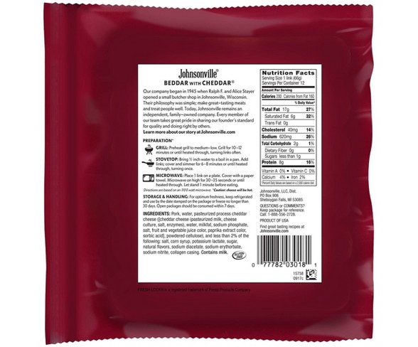 Johnsonville Beddar with Cheddar Party Pack - 28oz