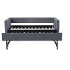 Twin Size Upholstered Daybed with Trundle, USB Port, Side Pockets - ModernLuxe - 4 of 4