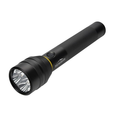 Verpetridure Rechargable Flashlights High Lumens Battery Powered 4-Modes Flashlight with Zoomable Lens,Multi-purpose Outdoor Camping Flashlights LED