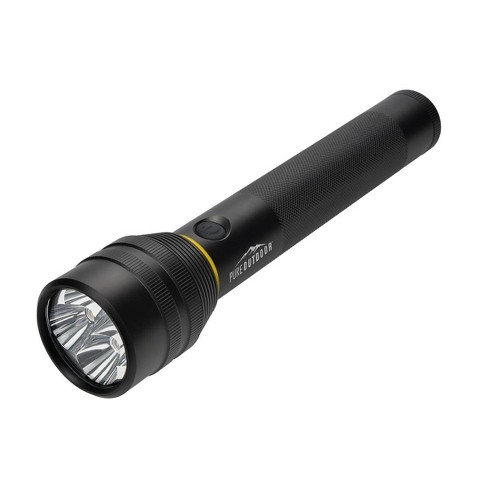 Monoprice 10-inch Tactical Aluminum Led Flashlight, 1800 Lumens, Ip4, For  Walking The Dog, Night Hike, Camping, Emergency - Pure Outdoor Collection :  Target