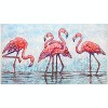Olivia's Home Tropical Flamingos at Water's Edge Doormat – 22" x 32" – Indoor Only Coastal Accent Mat - 2 of 3