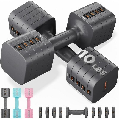 Adjustable Dumbbell for Women, Quick-Adjust Home Dumbbells with Dual-Stable Design for Full Body Workout